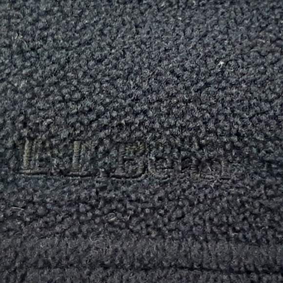 LL Bean Vest Men's X-Large Black Sleeveless Fleece Full Zip Logo Casual Outdoor - Picture 5 of 10